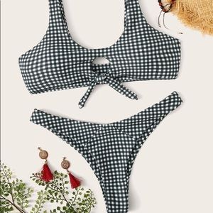 NWOT Beautiful Gingham Check Bikini Swimsuit